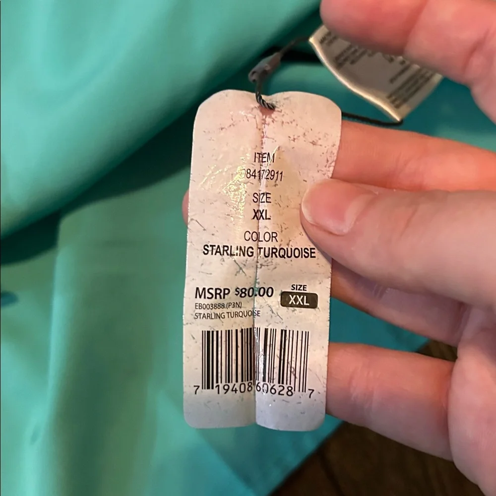 Eddie Bauer Men's Teal Button Down Shirt - Picture 10 of 11